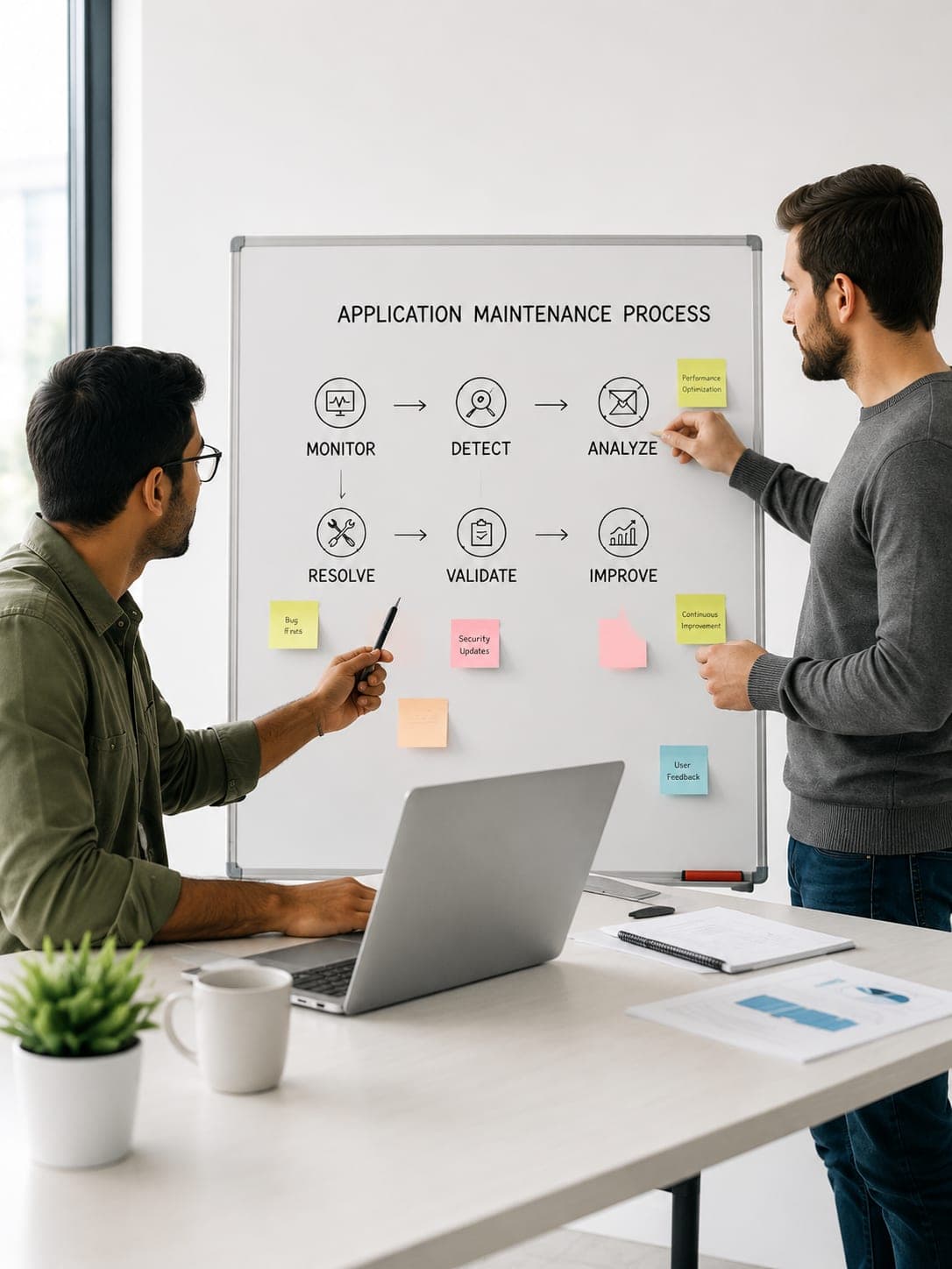 Application Maintenance Services delivery process at VectovateAI