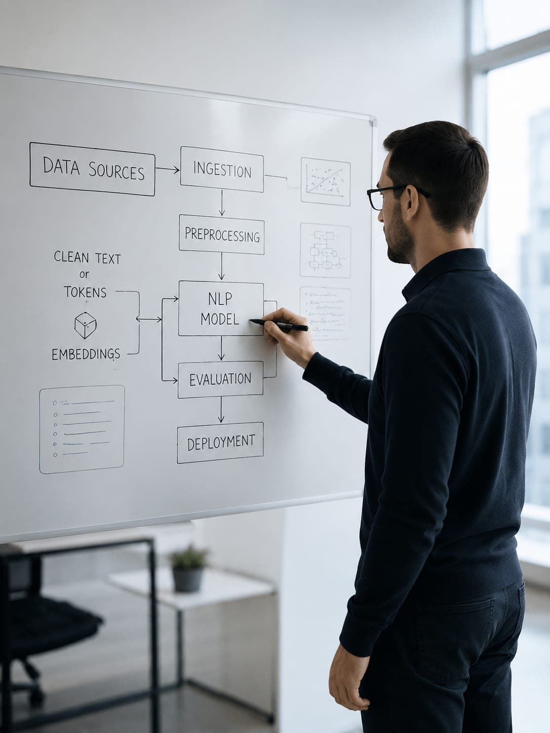 Language Processing Development delivery process at VectovateAI
