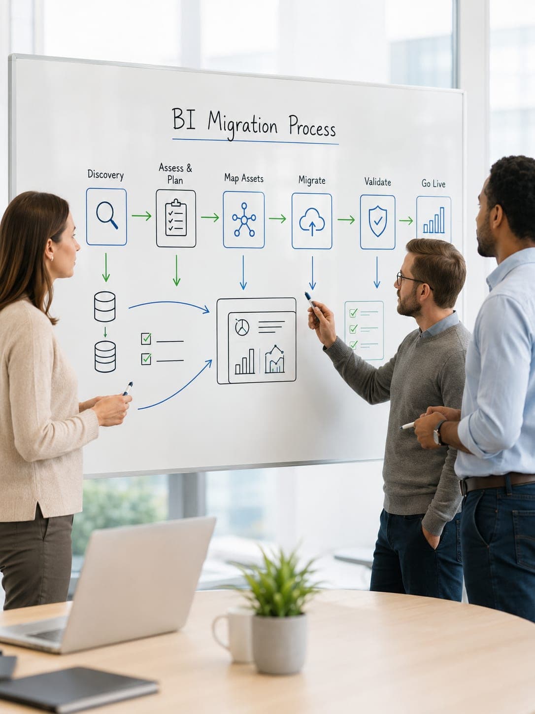 BI Platform Migration delivery process at VectovateAI