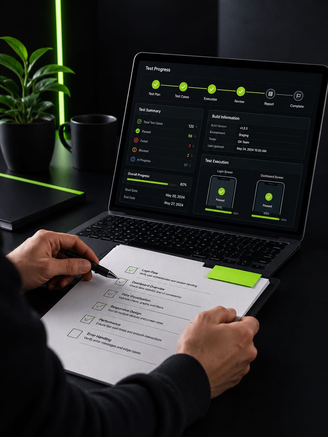 Manual Testing delivery process at VectovateAI