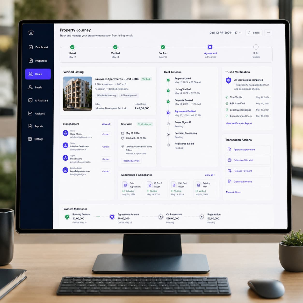 How We Built an AI-Agentic Property Ecosystem — build screenshot 4